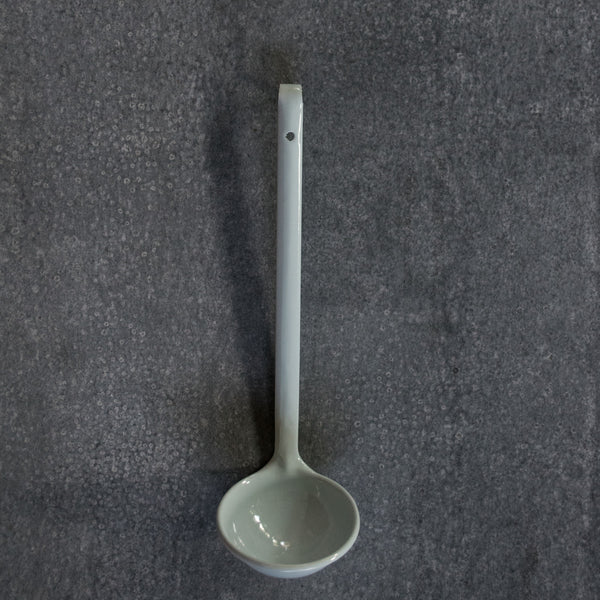 Falcon enamel soup ladle 30cm duck egg Odgers and