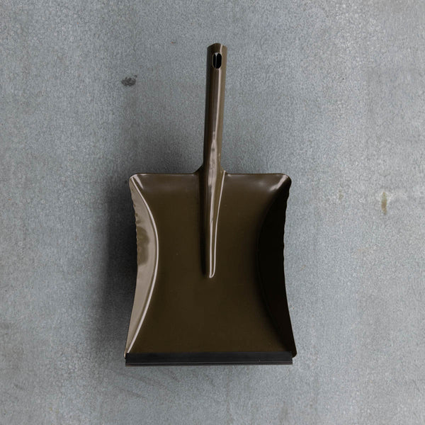 Dust Pan, Metal, Olive Green