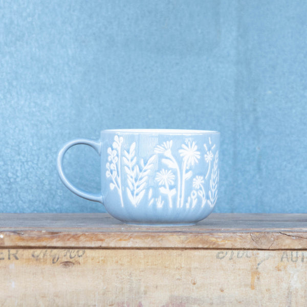 Mason Cash In the Meadow Blue Daisy Mug, 400 ml