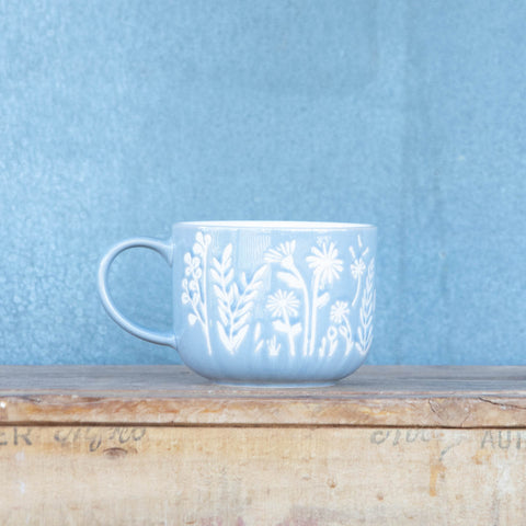 Mason Cash In the Meadow Blue Daisy Mug, 400 ml