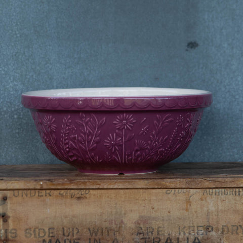 Mason Cash In the Meadow mixing bowl, Purple Daisy
