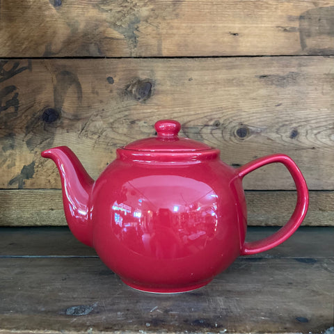 Tea Pot, Red Gloss, 6 Cup, 1100ml, Price & Kensington