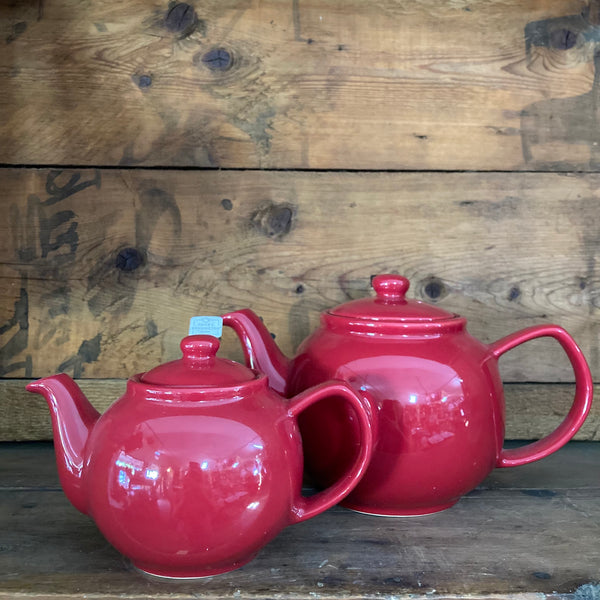 TEA POT, RED GLOSS, 2 CUP, 450ML, PRICE & KENSINGTON