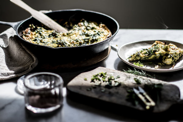 Our Pyrolux cast iron pre-seasoned frypans/skillets are available in four sizes , 15cm, 19cm, and 25cm, and 30.5cm.  Cast iron is such a great conductor of heat, it is non-stick when seasoned, can be used in the oven and stovetop, and is a natural alternative to coated non-stick cookware.