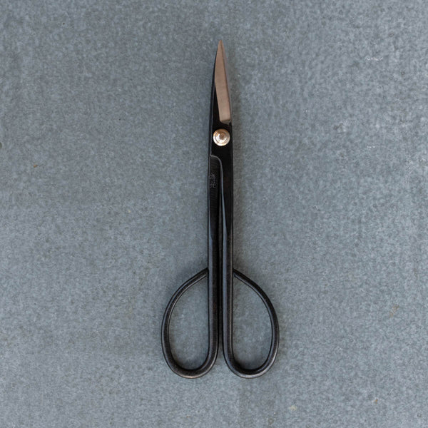 Quality stainless steel scissors for trimming bonsai branches or to use in the kitchen and garden as herb or flower snips.