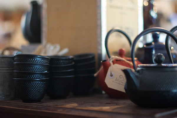 Add to your tea ritual, serving and drinking tea from a cast iron tea cup, that retains heat.