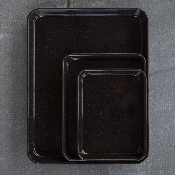 Falcon enamel baking tray for cooking slices or toasting granola. 