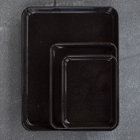 Falcon enamel baking tray for cooking slices or toasting granola. 