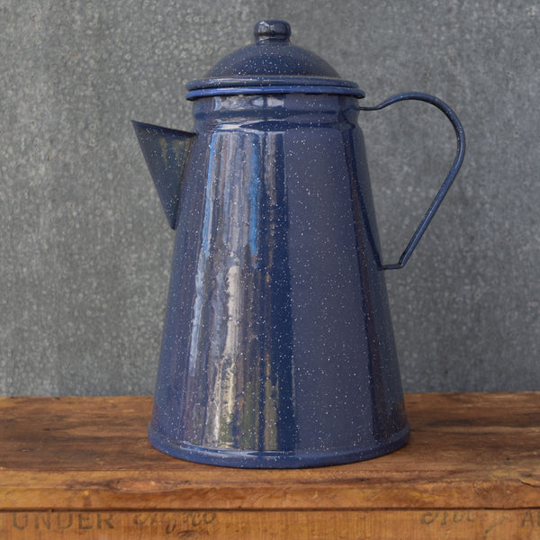 Smell your favourite espresso coffee brewing in a traditional Falcon enamel coffee percolator.