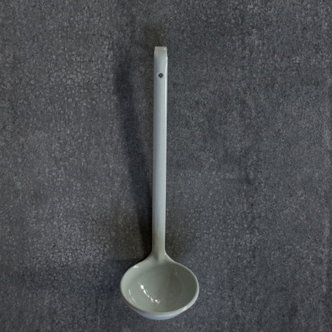 We're so excited to have Falcon enamel soup ladles in stock. The enamel ladle is one of the products we are most asked for. It completes the presentation of a dish to be able to ladle soup from an enamel ladle.