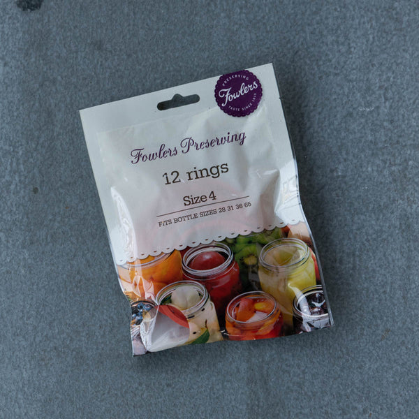 Fowlers Vacola Preserving Rings Size 4.