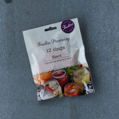 Fowlers Vacola Preserving Rings Size 4.