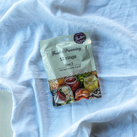 Fowlers Vacola Preserving Rings, Size 3.