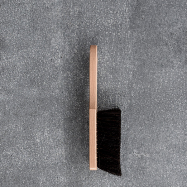 A great value, lovely to hold, timber and pure horsehair bannister brush for dusting household surfaces or pairing with a dust pan. 
