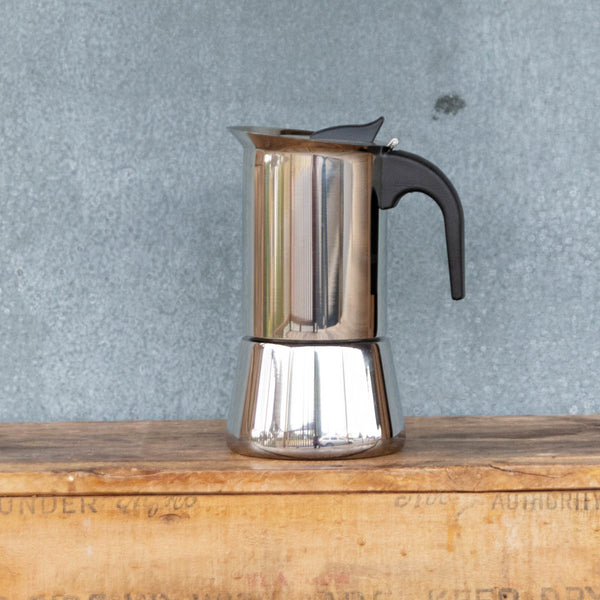 Brew delicious espresso coffee at home with our Inox Espresso Coffee Maker by Avanti.