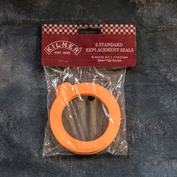 Use Kilner standard seals to replace seals on Kilner cliptop jars, sizes 0.35. 0.5, 1, 1.5, and 2L.