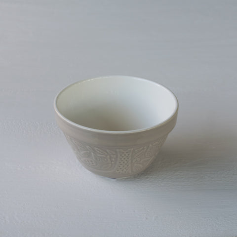 Pudding Bowl, Mason Cash, In the Forest, owl, stone.