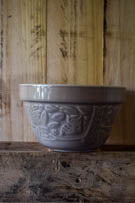 Pudding Bowl, Mason Cash, In the Forest, owl, stone.