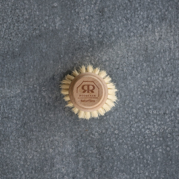 Dish brush replacement head for Redecker natural bristle dish brush, or use as a stand alone hand held brush. 