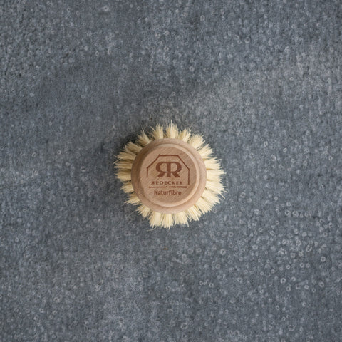 Dish brush replacement head for Redecker natural bristle dish brush, or use as a stand alone hand held brush. 