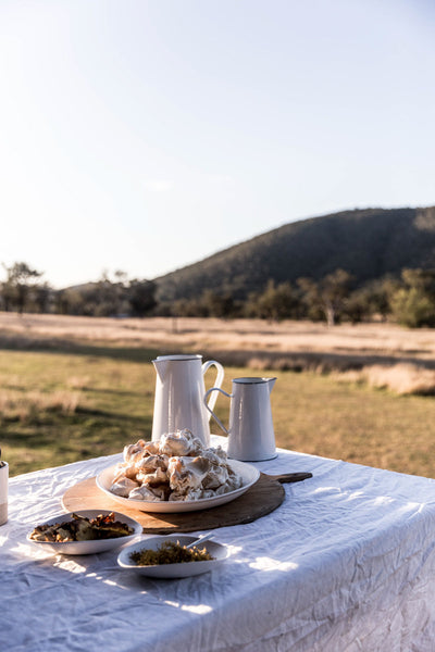 The Romanian enamel two litre enamel jug is our most popular enamel jug, a particular favourite for restaurants and cafes and entertaining. Available in red, blue, cottage, white and green.