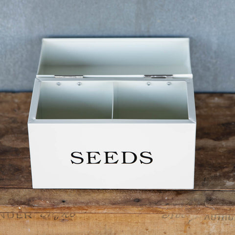 Seed Storage Box for saving, storing and organising your collected or bought seeds. The Seed Storage Box keeps seeds dry and protected from mice and other pests.