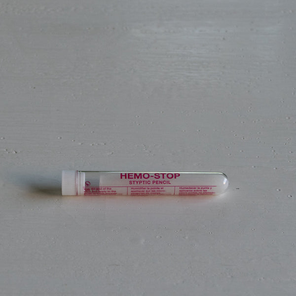 So many men are stopped in their tracks when they see the styptic pencil in the store. It's something they have been looking for for years. Wet the end of the 12g stick and apply to small shaving wounds to stop bleeding quicker.