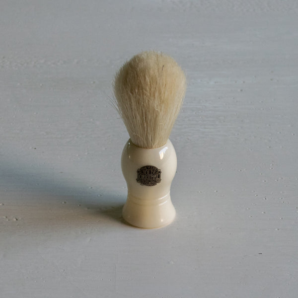 Shaving brush made from pure bristle. Good entry level brush. Handmade in the United Kingdom.