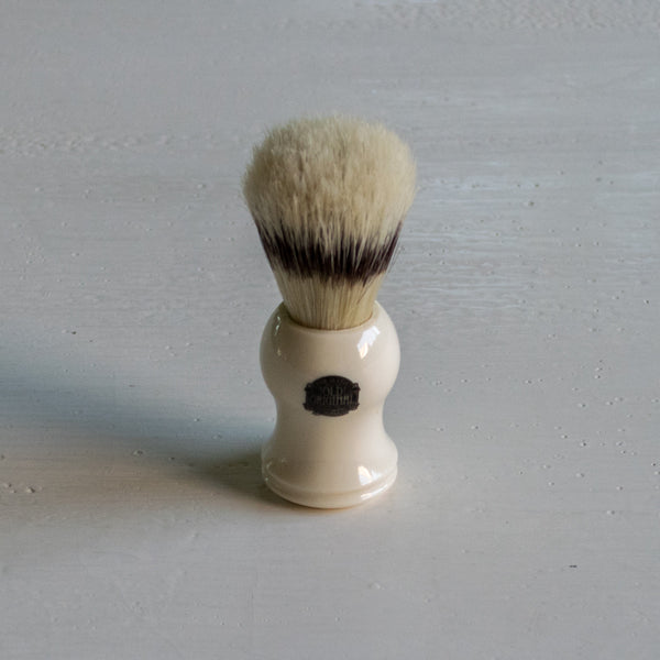Shaving brush, Vulfix Piccadilly, pure bristle. High quality "London Series", compact, trimmed bristle brush. Handmade in the United Kingdom.