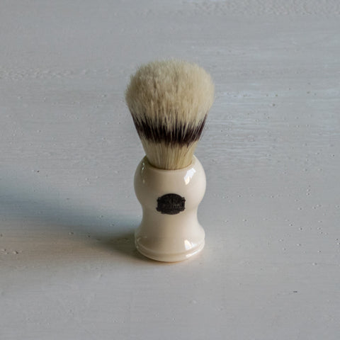 Shaving brush, Vulfix Piccadilly, pure bristle. High quality "London Series", compact, trimmed bristle brush. Handmade in the United Kingdom.